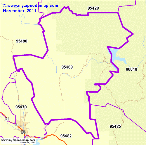 map of 95469