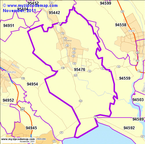 map of 95476