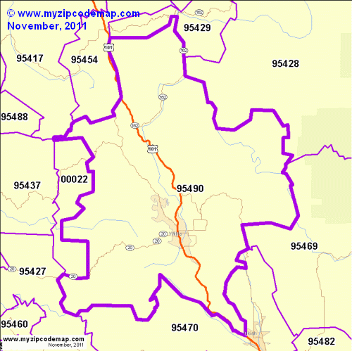 map of 95490