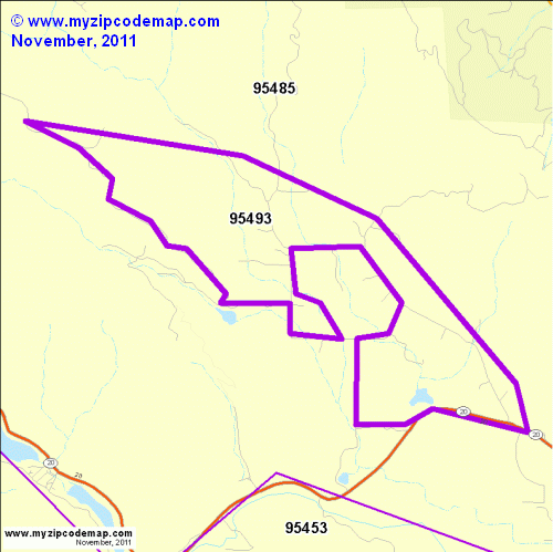 map of 95493