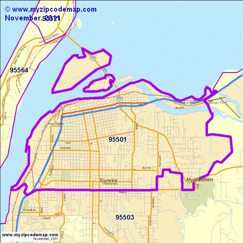 map of 95501