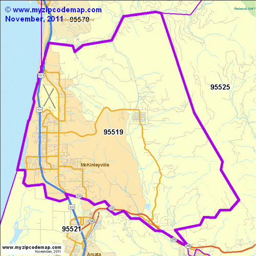 map of 95519