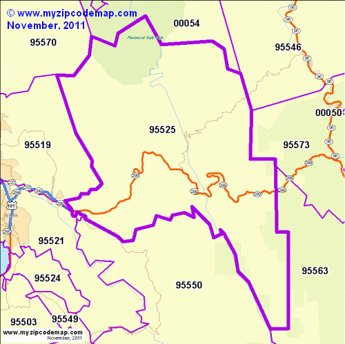 map of 95525