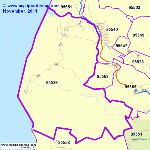 map of 95536