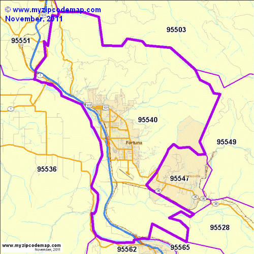 map of 95540