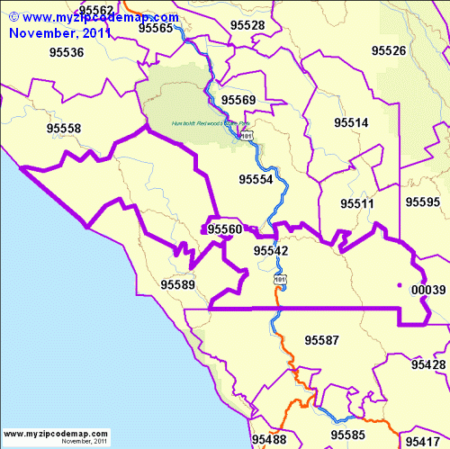 map of 95542