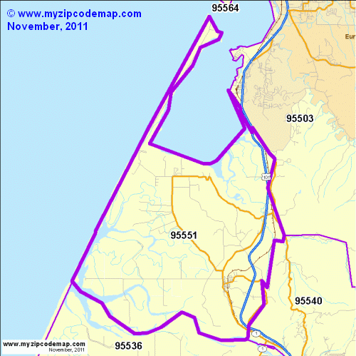 map of 95551