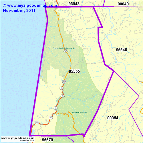 map of 95555