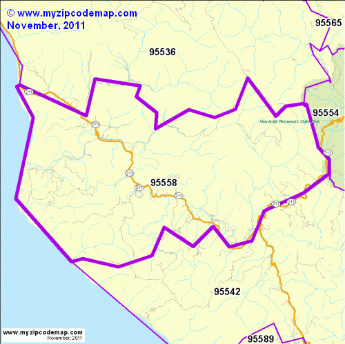 map of 95558