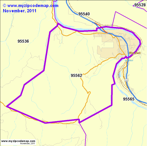 map of 95562