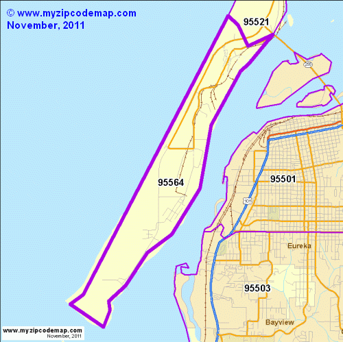 map of 95564