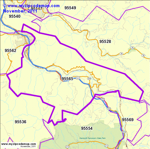 map of 95565
