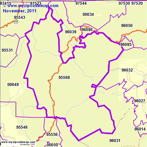 map of 95568