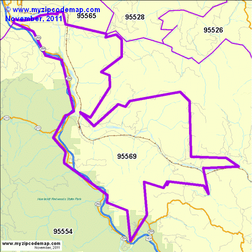 map of 95569