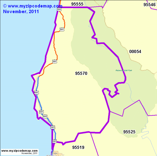 map of 95570