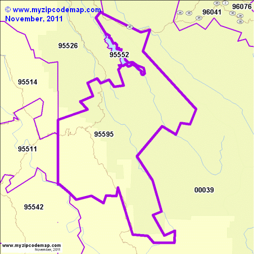 map of 95595