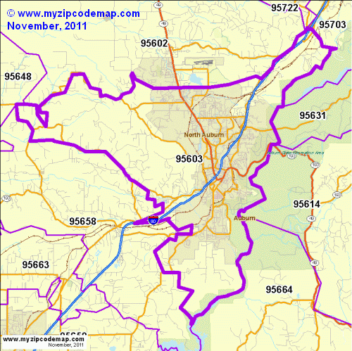 map of 95603