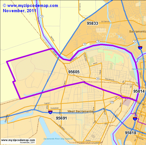 map of 95605