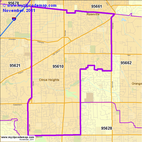 map of 95610