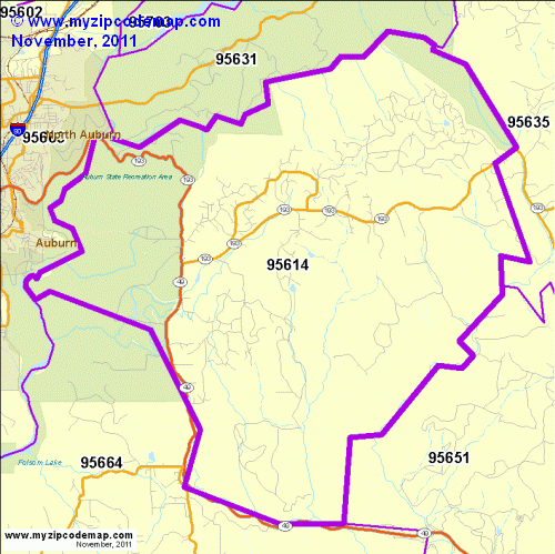 map of 95614