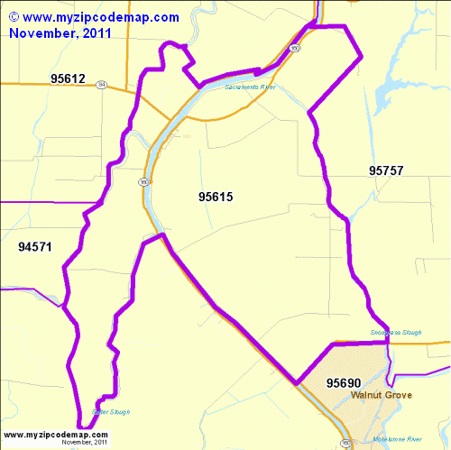 map of 95615