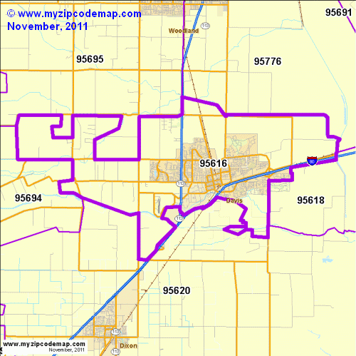 map of 95616