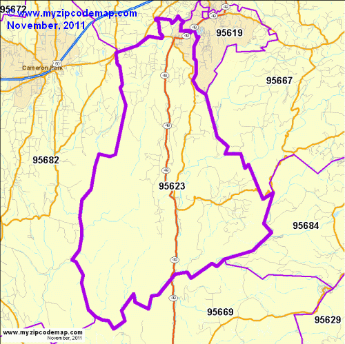 map of 95623