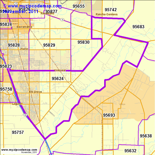 map of 95624