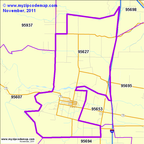 map of 95627