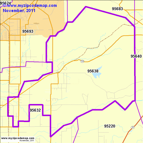 map of 95638