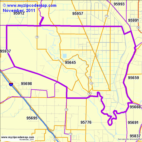 map of 95645