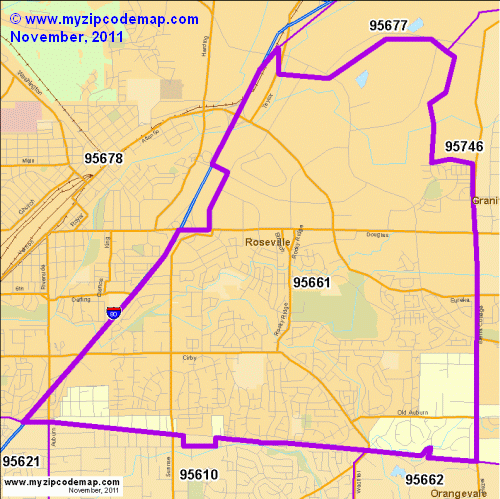 map of 95661
