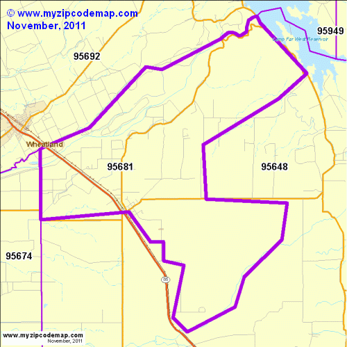 map of 95681