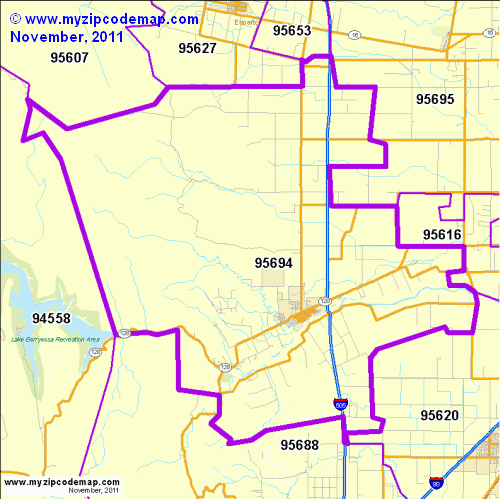 map of 95694
