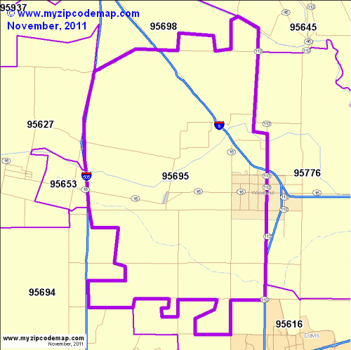 map of 95695