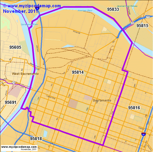 map of 95814