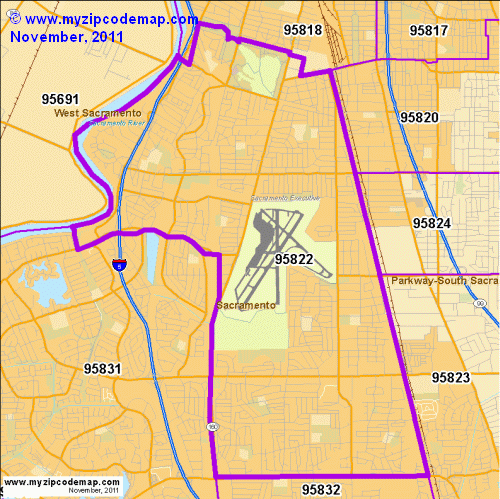 map of 95822