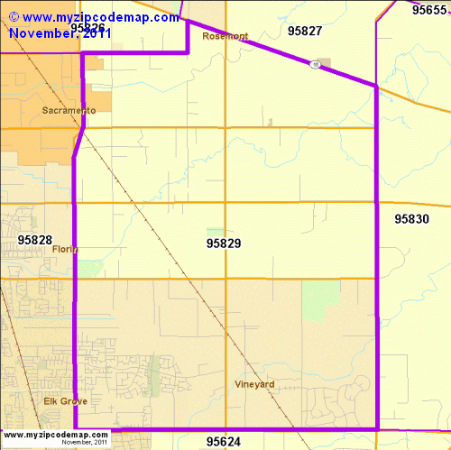 map of 95829