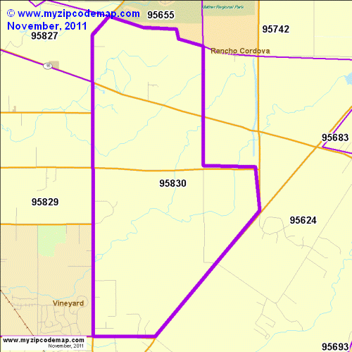 map of 95830