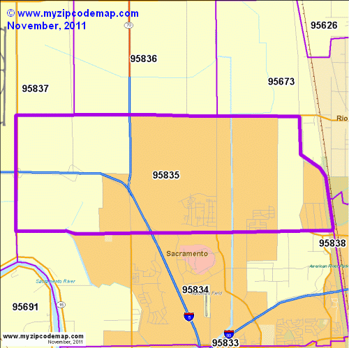 map of 95835