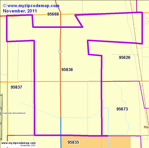 map of 95836