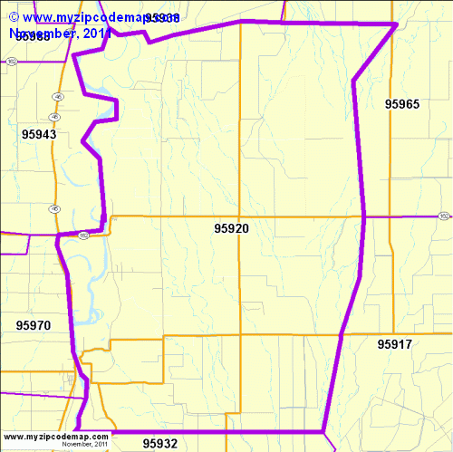 map of 95920