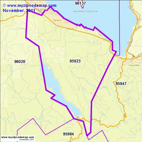 map of 95923