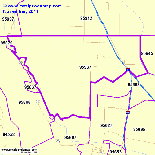 map of 95937