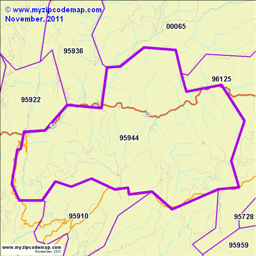 map of 95944