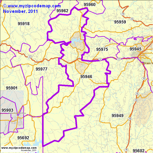 map of 95946