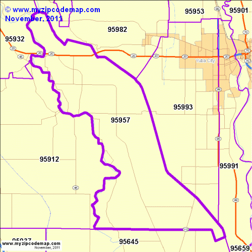 map of 95957