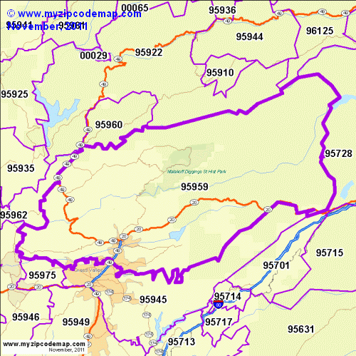 map of 95959