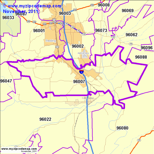 map of 96007