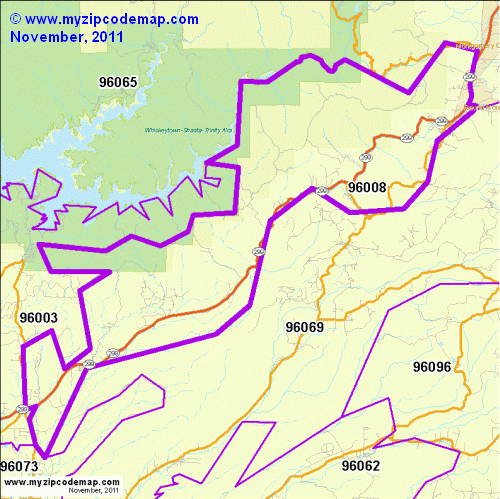 map of 96008
